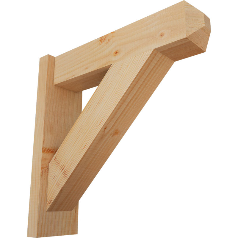 Artisan traditionnel en bois rustique, P 20 po x H 20 po, Sapin Douglas de 5 1/2 po (lisse)