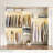  62-96 Inch Hanging Closet System With Hanging Rod (Can Be Cut to Fit)-1918371395