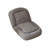 Upholstered Teddy Fabric Metal Framed Reclining Floor Sofa Chair with Adjustable Backrest-1592144719