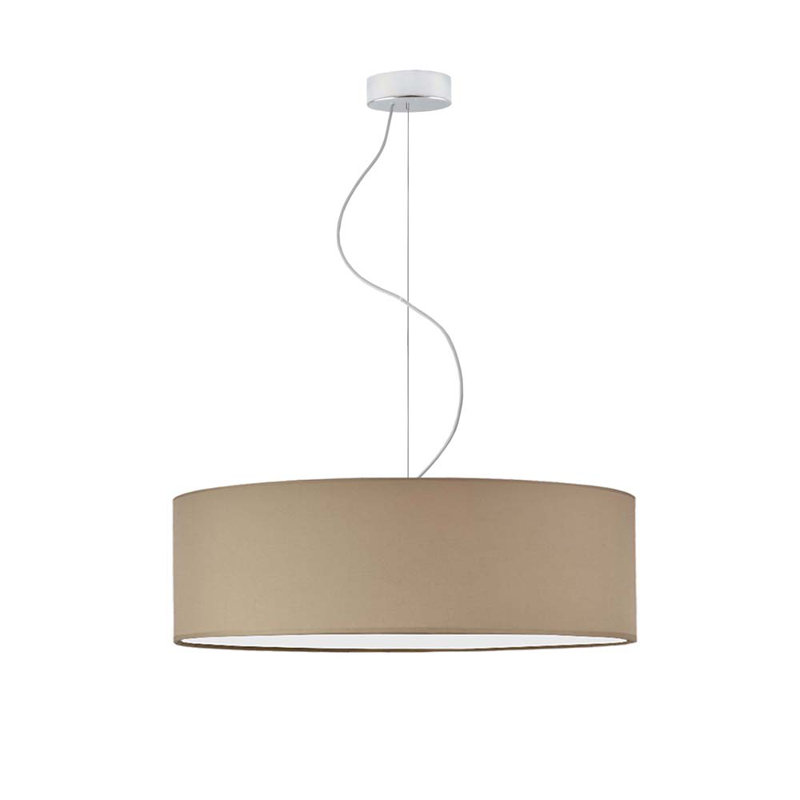 Aubryella 4 - Light Drum Pendant, Beige, Chrome