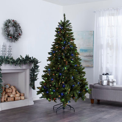 84' Lighted Fir Christmas Tree