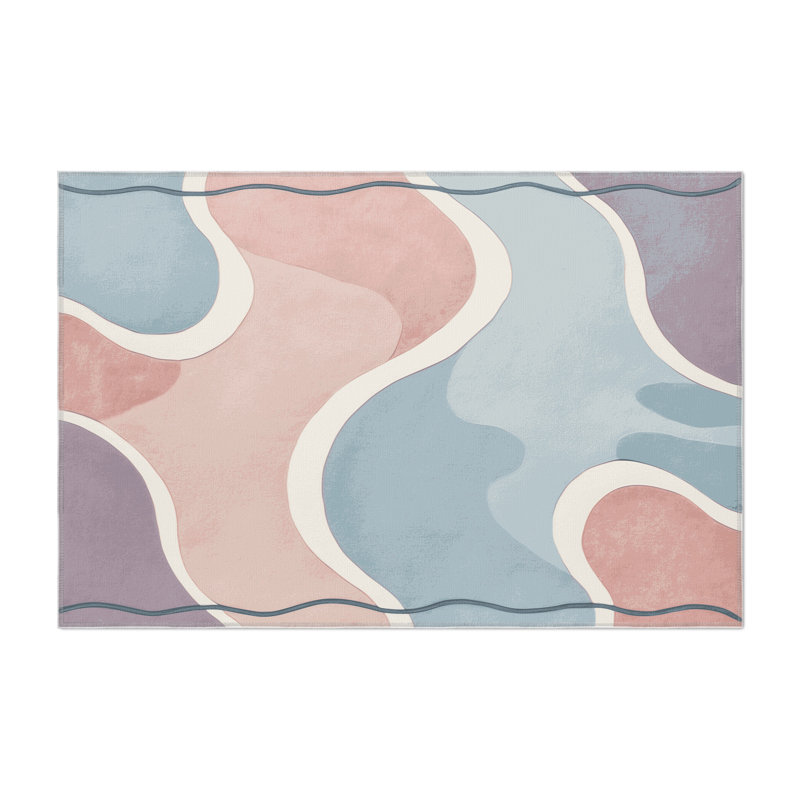 Iridescent Pools Indoor And Outdoor Area Rug, Rectangle 3' x 5'