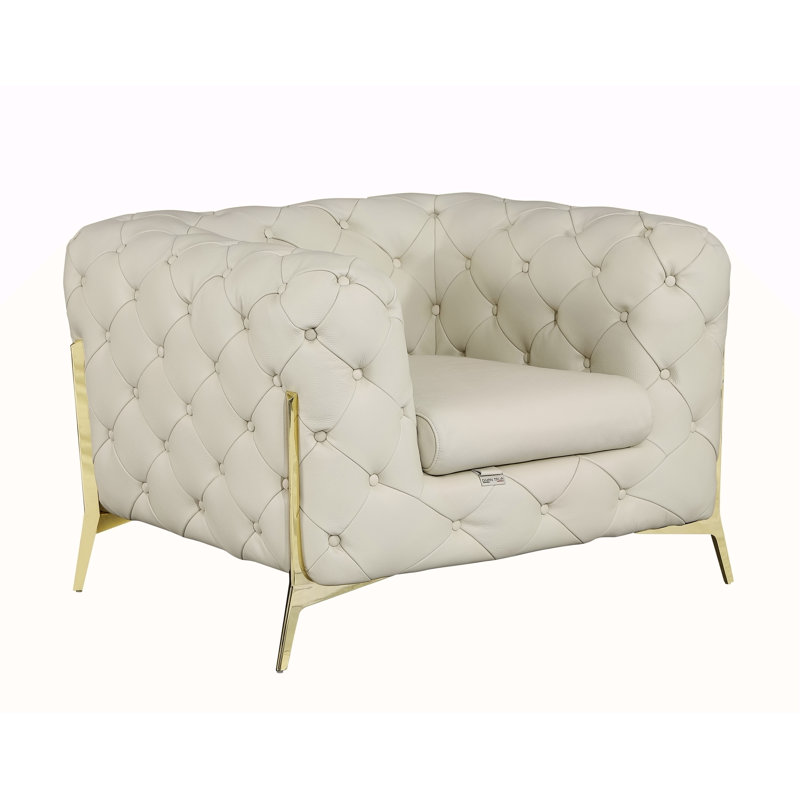 Fauteuil 100% cuir italien Global United