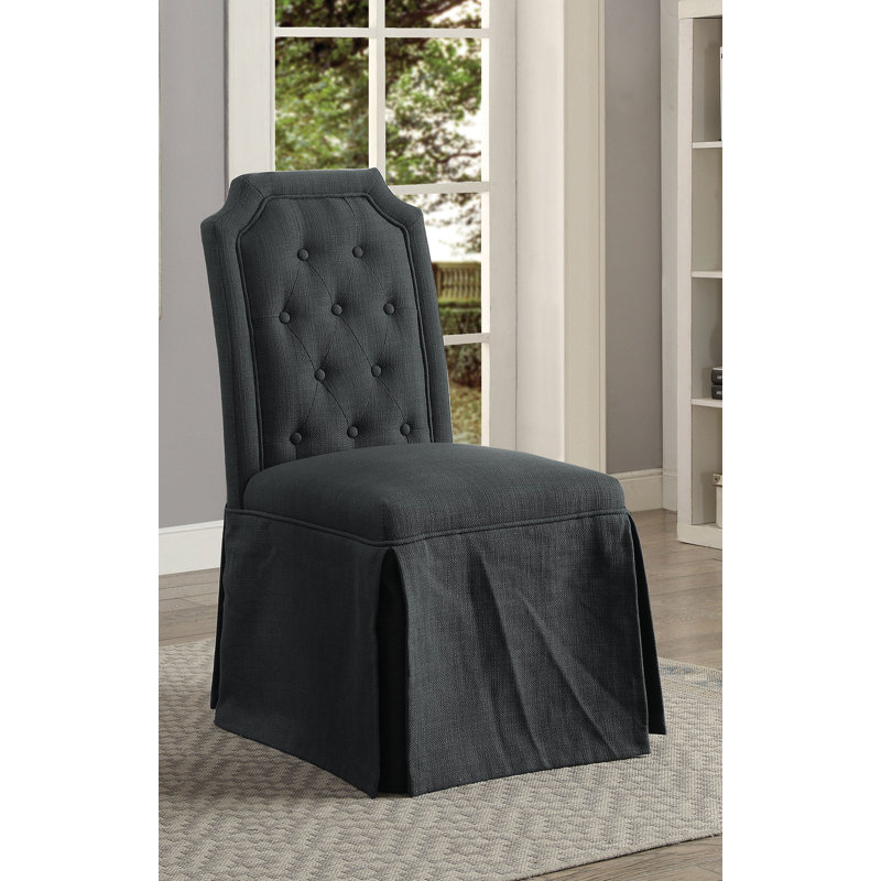 Sickmeier 21'' H Tufted Upholstered Dining Chair, Gray