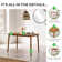 Drea Solid Wood Dining Table - 4 Seater Dining Table - Traditional Rustic Farmhouse Kitchen Style