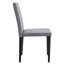 4 chaises de salle à manger grises - confortables et tendance. Conception minimaliste pour une vie moderne. Convient aux tailles appropriées. Pieds en métal avec surface lisse. Naturel respirant. Fabrication stable intégrée.-718473904