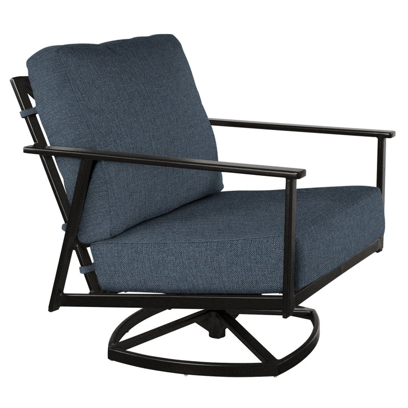 Marin Outdoor Rocker Chair, Carbon Black, Flagship Stone Sunbrella®