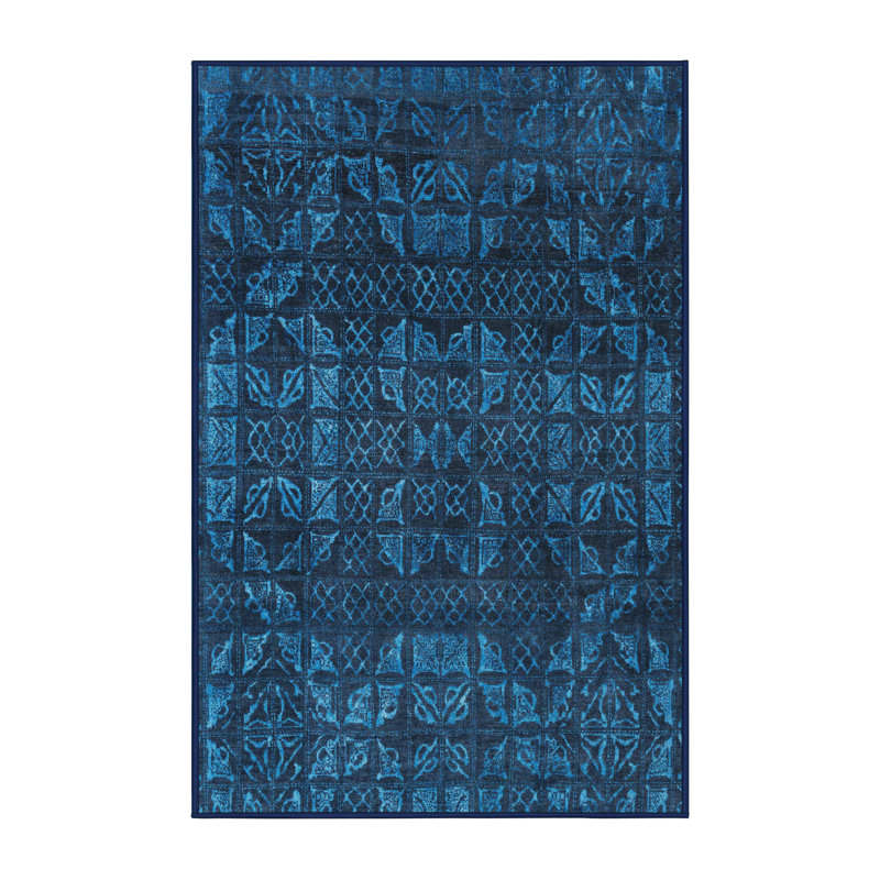 Tapis abstrait moderne 4497, Rectangle de 5 pi x 8 pi
