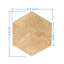 Carreaux de marbre hexagonal en pierre naturelle pour plancher et mur, 1 boîte de 12 pièces-112628412