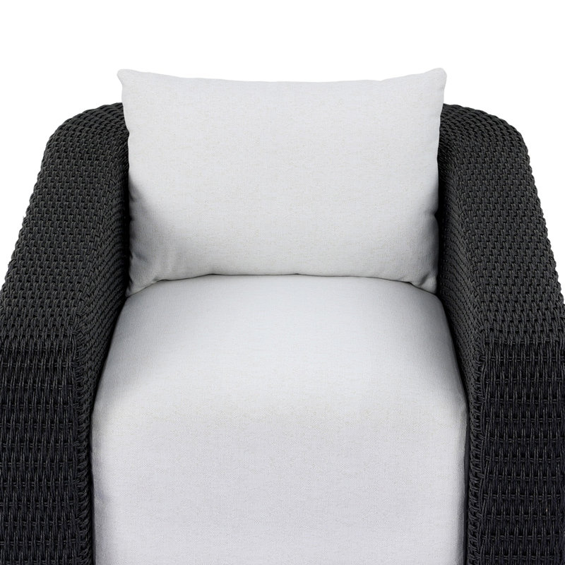 Westby Outdoor Chair-Faux Black Hyacinth, Faux Black Hyacinth, Alessi Linen