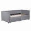 Lit de jour simple rembourré avec dossier ergonomique et 2 tiroirs-22286063
