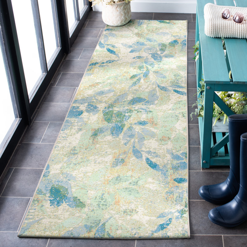 Bonard 500 Performance Floral Indoor/Outdoor Area Rug, Runner 2'8" x 8'