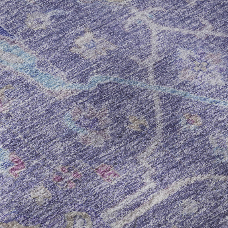 Tapis lavable à la machine de qualité supérieure Mayfield AMF2232, Mauve, 5 pi x 7 pi 6 po