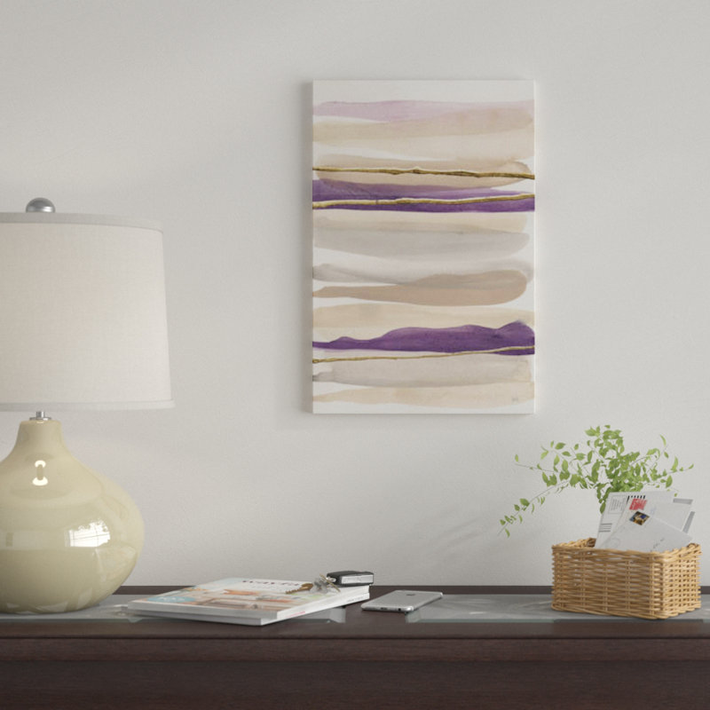 «Gilded Amethyst II Crop» par Chris Paschke, impression sur toile, H 26 po x l 18 po x P 1,5 po, Pas de tapis, Toile tendue