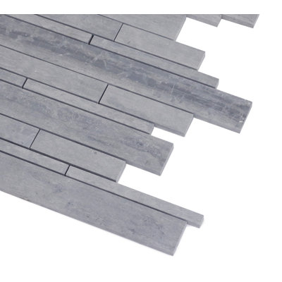 Carreau de mosaïque linéaire en marbre 12 po x 12 po pour mur et plancher