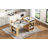 Kitchen Island with 2 Drawers, Power Outlet, Side Open Shelves for Kitchen, Dining Room-961922668