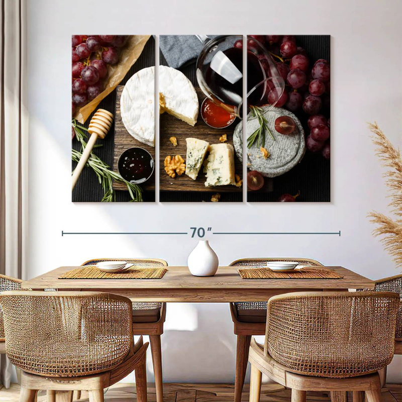 Yarlin Cheese And Wine, 48" H x 74" W
