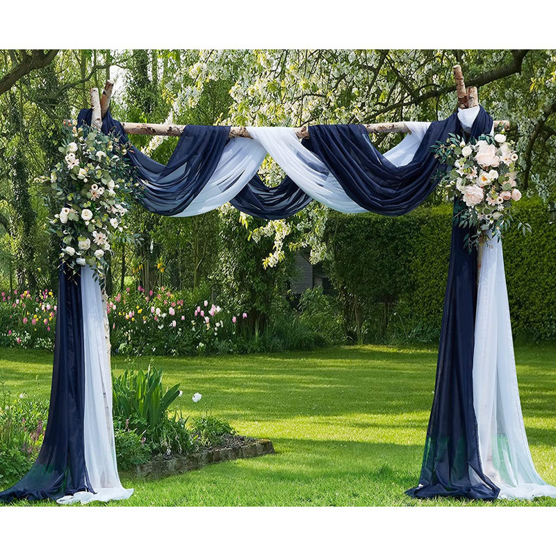 Ensemble de tissu pour drap de voûte chaud pour la cérémonie de mariage ou la décoration de mariage, H 288 po x l 55 po