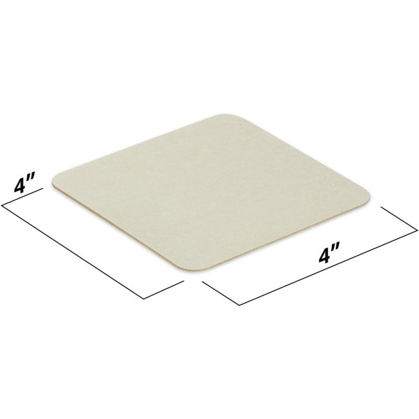 MT Products 4 White Cup Coaster / Blank Paper Coasters for Drinks