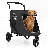 Foldable Pet Stroller for Small & Medium Dogs and Cats 3-Wheel Dog Stroller with 9 Angles Adjustable Handlebar -93312228