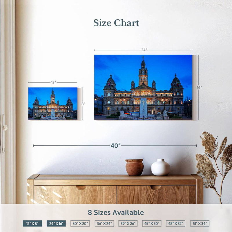 Lilie Glasgow City Chambers, 16" H x 24" W