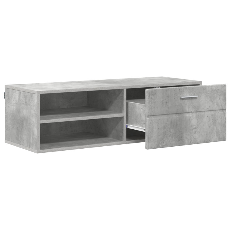Unfinished TV Stand for TVs up to 42", Concrete Grey