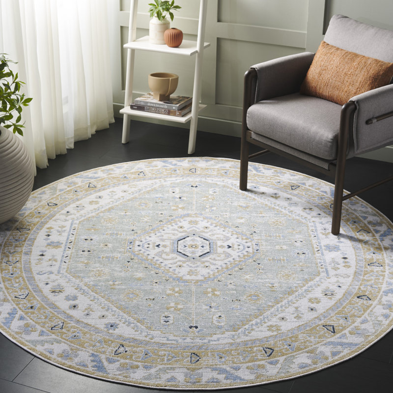 Bayside 118 Performance Oriental Rug, Round 6'7"