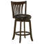 Chaise de bar pivotante en bois