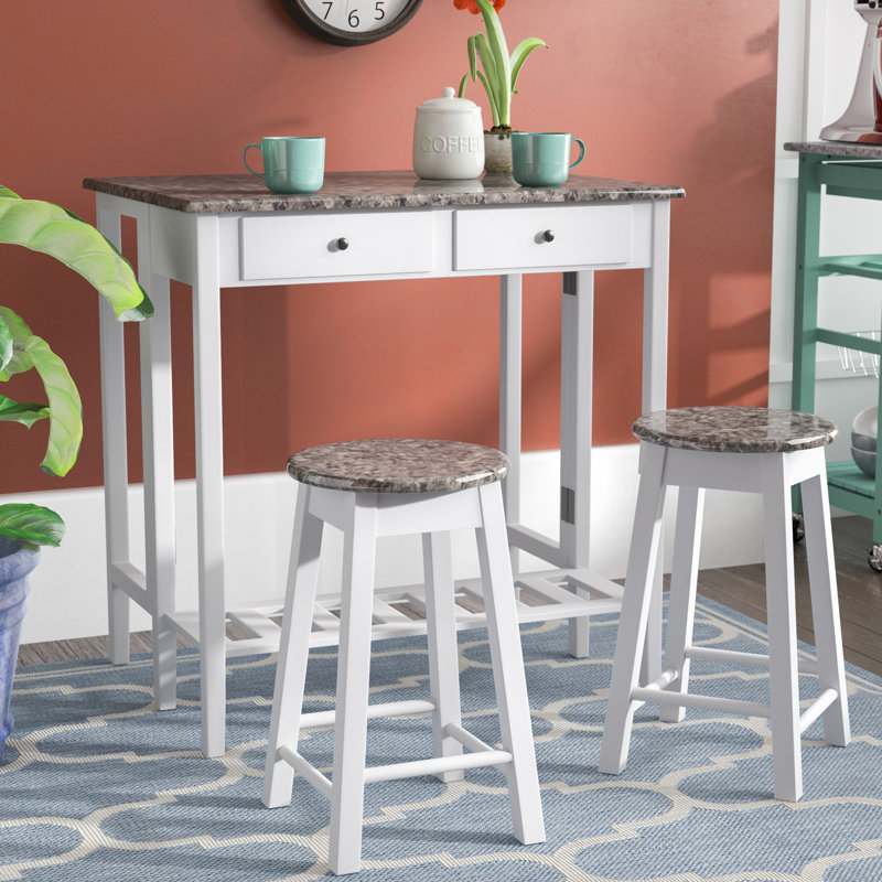 Table basse et 2 tabourets Chantry Heitmann