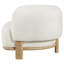 Fauteuil d'appoint Linia, dossier tonneau à coussin souple, bois-109470280-109470281