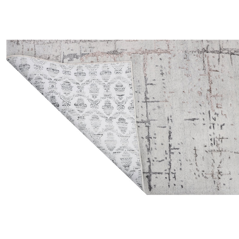 Area Rug in Gray, Rectangle 7'10" x 9'10"