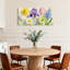 Plantes et fleurs, fleurs printanières colorées, impression sur toile-2064363877