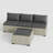 4 Pieces Design-Rattan Patio Sofa With Cushions-1824356699