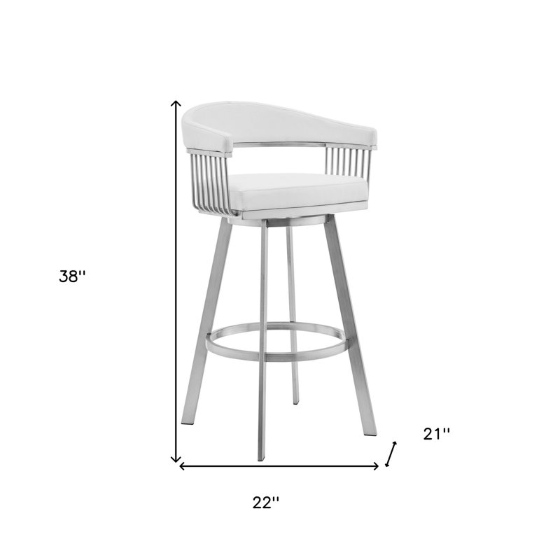 Tabouret de bar pivotant en similicuir Mod, Tabouret de bar (siège d'une hauteur de 29 po)