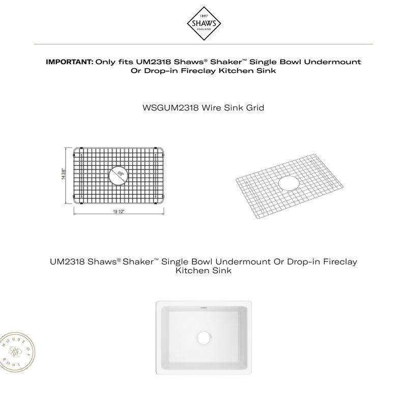 Sink Grid, White