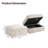 35" Wide Upholstered Seat Cushion Comfy Storage Down Ottoman-1108141124