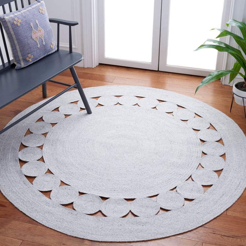 Tapis performance tissé à la main Dozier, Rond 7 pi