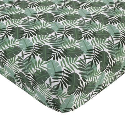Drap-housse pour lit de bébé 100% coton NoJo Jungle Paradise Metson
