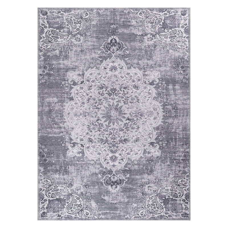 Koressa Washable Indoor Rug, Rectangle 3'3" x 5'