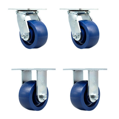Ensemble de 4 roulettes en polyuréthane
