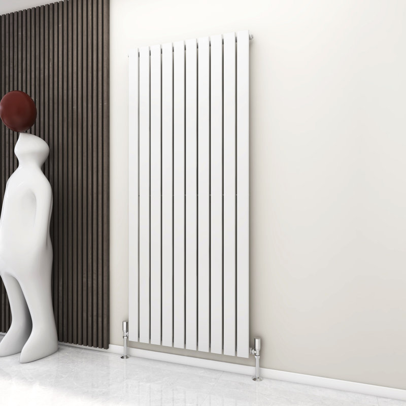 Aarvik Designer Radiator, White, 1800cm H x 680cm W