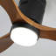 Ventilateur de plafond 52 pouces avec 3 lumières et 3 pales en bois massif-1042210360-1042210365