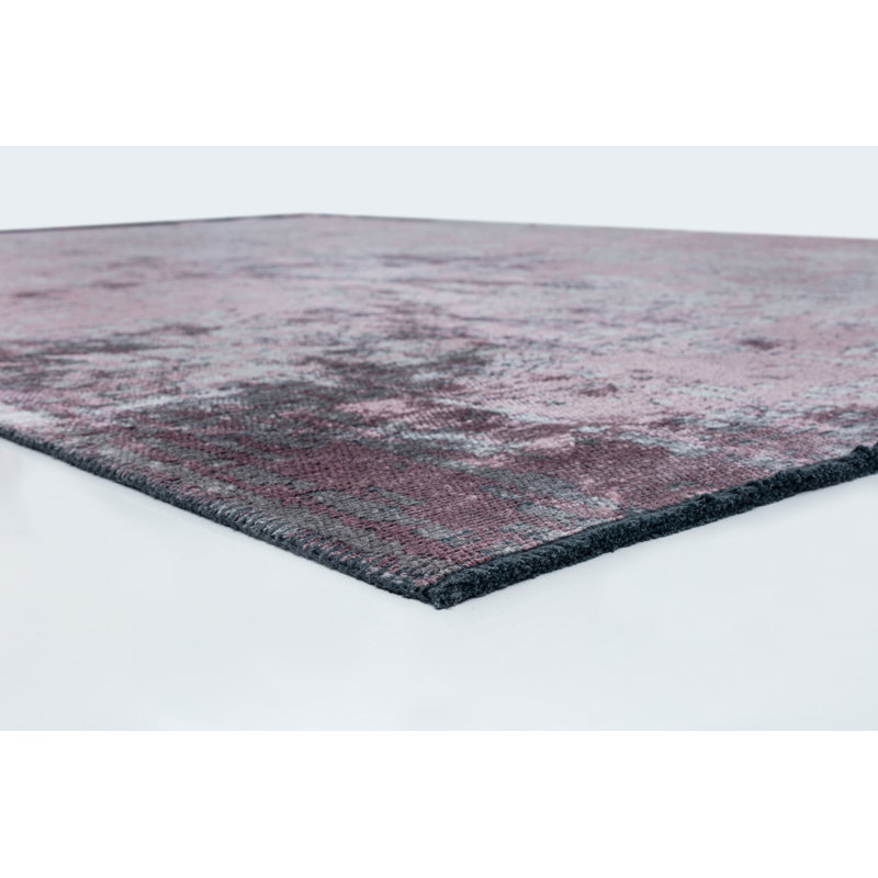 Lilac/Pink/Gray Abstract Luxury Area Rug, Rectangle 7'10" x 9'10"