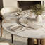 Table de salle à manger ronde moderne de 53 po / 59 po Amberly-139960795-142055136