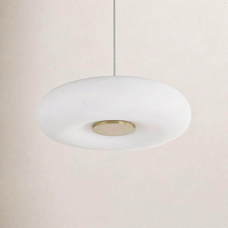 Imani 1 Light Flush Mount, Aged Brass