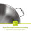 Royalford Triply Stainless-Steel Wok Pan with Lid-98899156