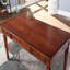 Bureau rectangulaire à 3 tiroirs en bois massif brun noisette-1159363669