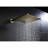 10" Bathroom Shower Fixture - Wall Mounted Rain System Brushed Gold One Handle Head-118088739