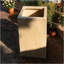 Boîte à fleurs rectangulaire faite à la main, H 27 po, travertin