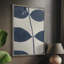 «Marine Pressed Flowers», reproduction encadrée en bois massif-509239073